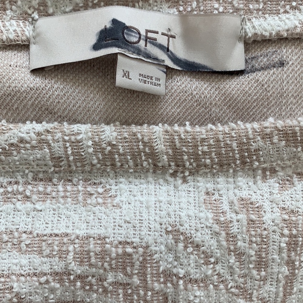LOFT Tropical Palm Textured Boucle Cami Tank Top - Picture 10 of 11